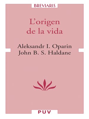 cover image of L'origen de la vida